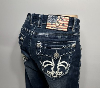 Laguna Beach Jeans Mens 36x33 Straight Dark Thick Stitch Y2K Designer Jeans LBJC