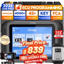 2026 XTOOL D9S PRO Auto Full System Diagnosti...