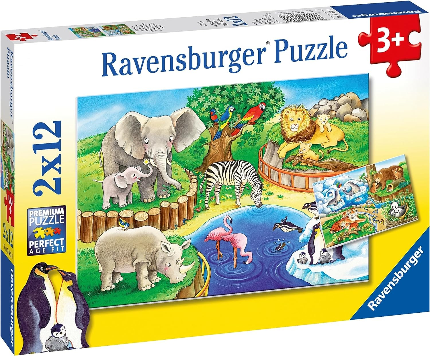 Ravensburger 7602 Time at The Zoo-Jigsaw Puzzles for Kids Age 3 Years Up-Toddler