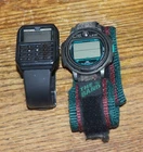 Vintage Watch Lot - TIMEX DATA LINK 100M + 10 Digit Calculator - Untested