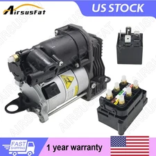 Air Suspension Compressor + Relay +Valve Block For Mercedes ML GL W166 X166