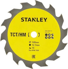 Image of 5 pack STANLEY bundle STA13000 Circular Saw Blade, TCT, 140 x 12.7 x 14T