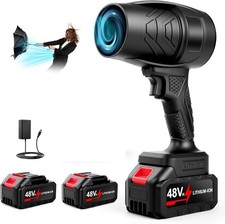 21V Cordless Leaf Blower Power Jet Dry Air Fan Mini 130,000 RPM Electric Duster