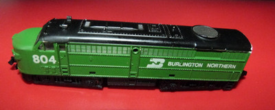 N Scale Mehano Burlington Northern F9A Diesel #804