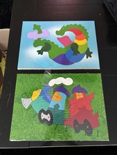 Rare Marvin and Margaret artisan hand crafted wooden kids puzzles Corvallis OR
