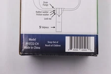 PF WaterWorks Grid Strainer Drain Chrome PF0722-CH