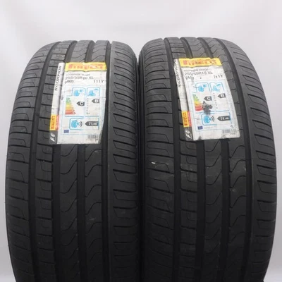 255 55 19 2X PIRELLI 255/55 R19 111Y AO XL Verde Pneus D'Été 2018 COMPLET - Photo 1/4