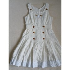 zimmermann lovestruck gold button linen mini dress ivory coastal lux cottage 1