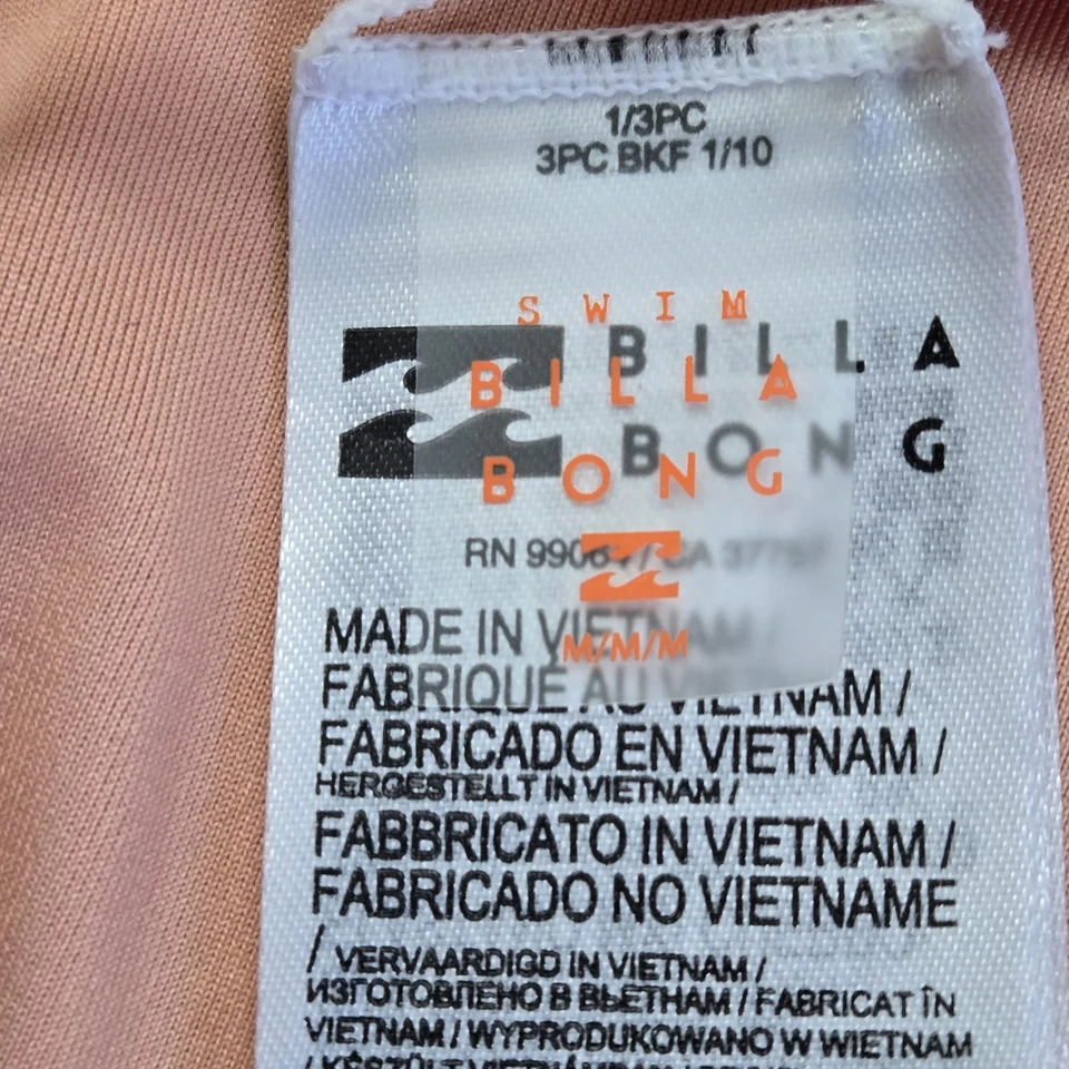 Parte inferior de bikini Billabong para mujer M multi rayas más brillante tiro aturdimiento arco iris nueva con etiquetas Foto 3 de 4