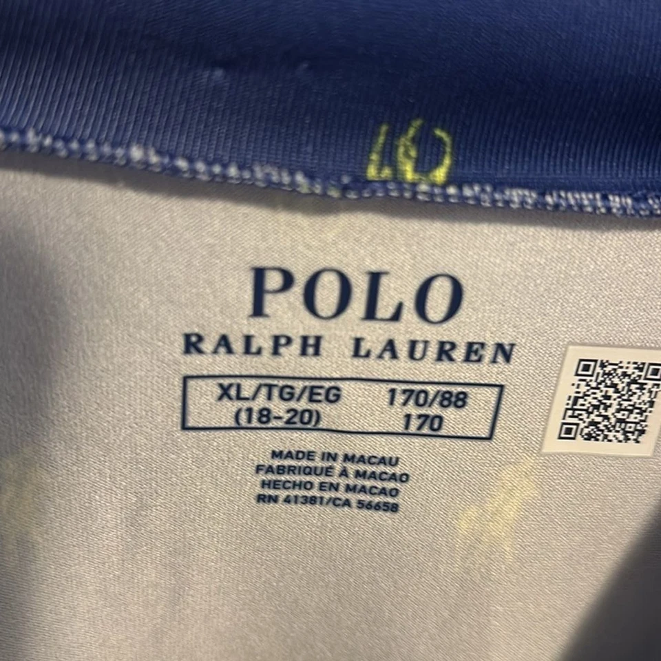 Polo Ralph Lauren Blue Youth swim shirt size xl - Image 3 of 3