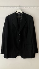 Vtg Brioni Palatino Charcoal Wool Blazer Jacket 3 Button Size 42R Made in Italy