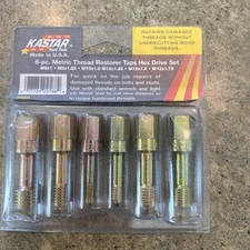 Lang Tools 2588 Lang Tools (Kastar) METRIC THREAD RESTORER TAP SET 6PC