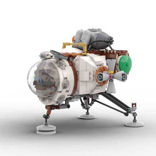 2 in 1 MOC Outer Wilds Esplorazione Velivolo Spaziale Blocchi Costruzione Giocattolo con Cabina di pilotaggio - Foto 13 di 17