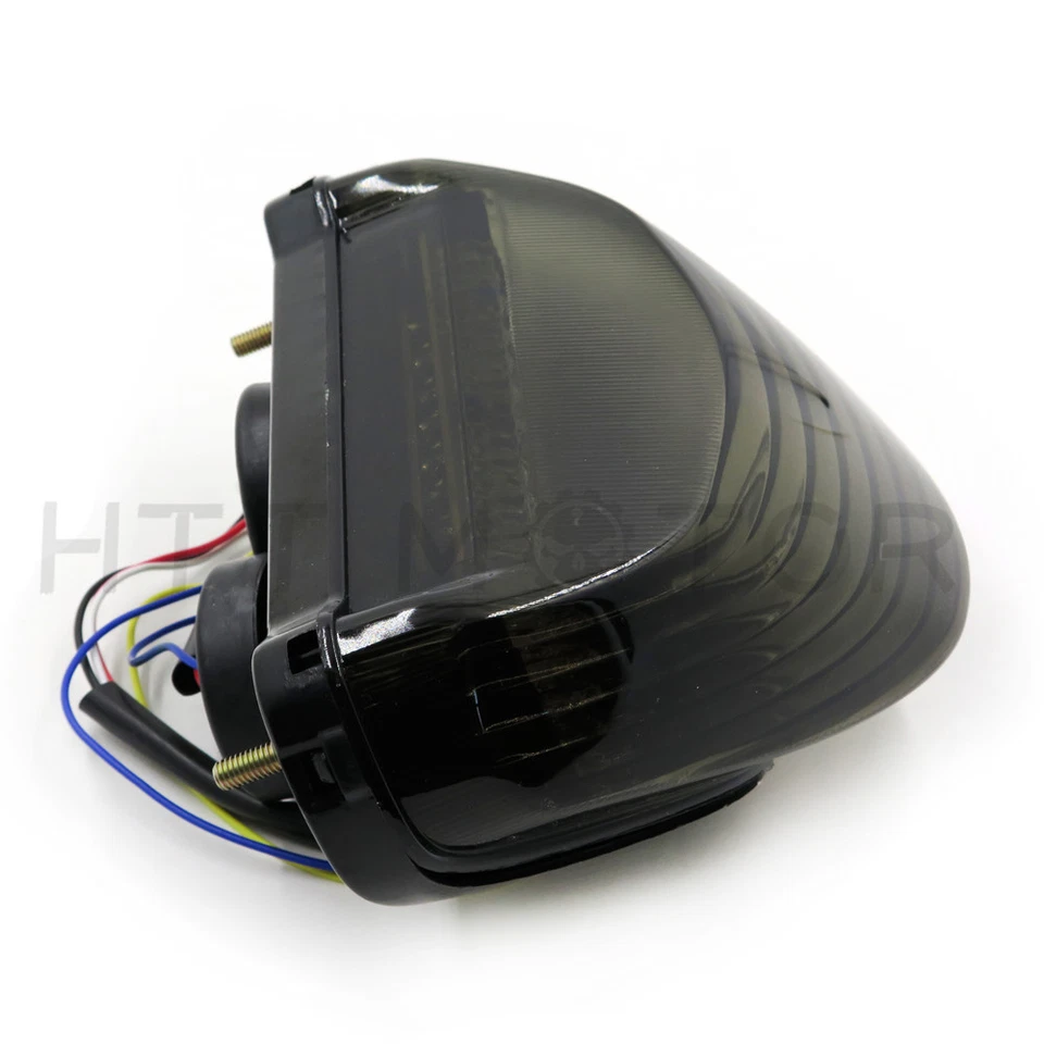 Luz trasera luz freno señales de giro para 00-05 Kawasaki Ninja ZX-12R ZX1200 humo Foto 4 de 4