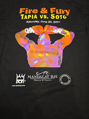 DEADSTOCK Boxing T-shirt SOTO Johnny Tapia Mandalay BAY DON King BOXING 2001 XL