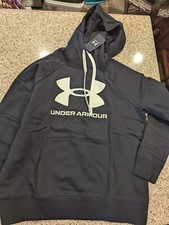 Under Armour Women's Rival Fleece Logo Hoodie XL Black