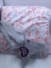 Parent's Choice Baby Blanket Floral Plush Coral 30IN X40IN