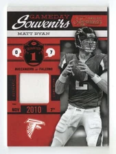 MATT RYAN 2011 Panini Timeless Treasures Football GAMEDAY SOUVENIRS (Game-Worn J