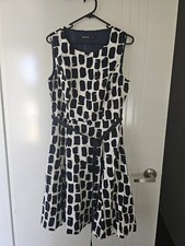 David Jones Black & White Dress Size 12 