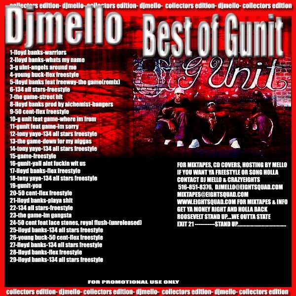 DJ MELLO THE BEST OF G-UNIT 2004 RARE NYC MIXTAPE MIX CD 50 CENT
