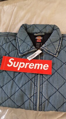supreme × Dickies Quilted Work Jacket SUPREME x Dickies Quilted Work Jacket Denim. Size Medium
