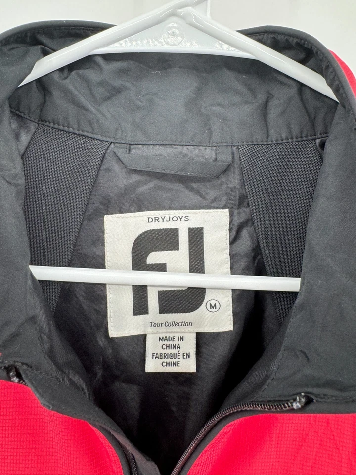 DRYJOYS FOOTJOY Men's Sz M Waterproof 1/2 Sleeve 1/2 Zip  Jacket - Image 2 of 4