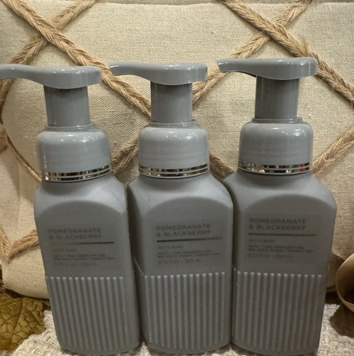 3-PCS BATH & BODY WORKS POMEGRANATE & BLACKBERRY GENTLE FOAMING HAND SOAP NEW! - Picture 7 of 7