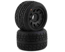 Pro-Line 1/8 Menace HP Belted 3.8 Pre-Mounted Truck Tires Black S3 w/Raid Wheels
