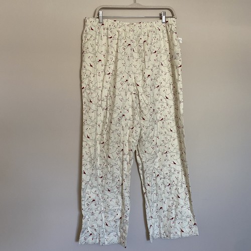 Macy’s Family PJs Bundle of 3 plaid and cardinal pajamas pants size L NEW - Picture 3 of 7
