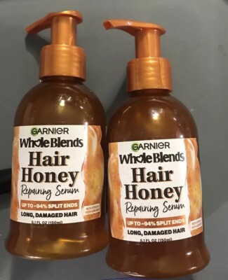 Garnier Whole Blends HAIR HONEY Repairing Serum 5.1 oz Lot Of 2