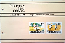Guernsey 1989, Europa Children's Toys And Games, Presentation Pack Mint Stamps