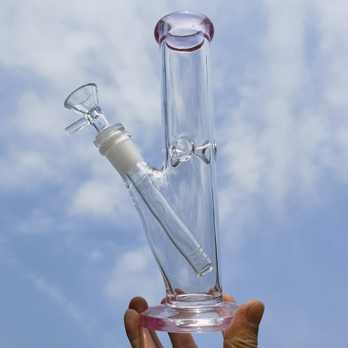 8" Glass Hookah Heavy Hand Pipe Smoking Pipes Hookahs Classic Beaker W/ Downstem - Picture 4 of 11