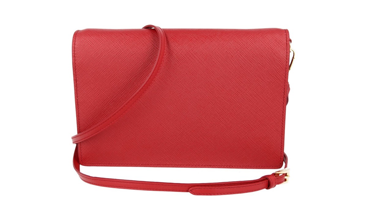 一点限り!EXPRESS便可◎ PRADA/プラダ ショルダーバッグ 1BP020 LUXURY PRADA SAFFIANO SHOULDER BAG HANDBAG 1BP020 RED