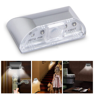 4LED IR Sensor Light Auto PIR Infrared Wireless Keyhole Motion Detection