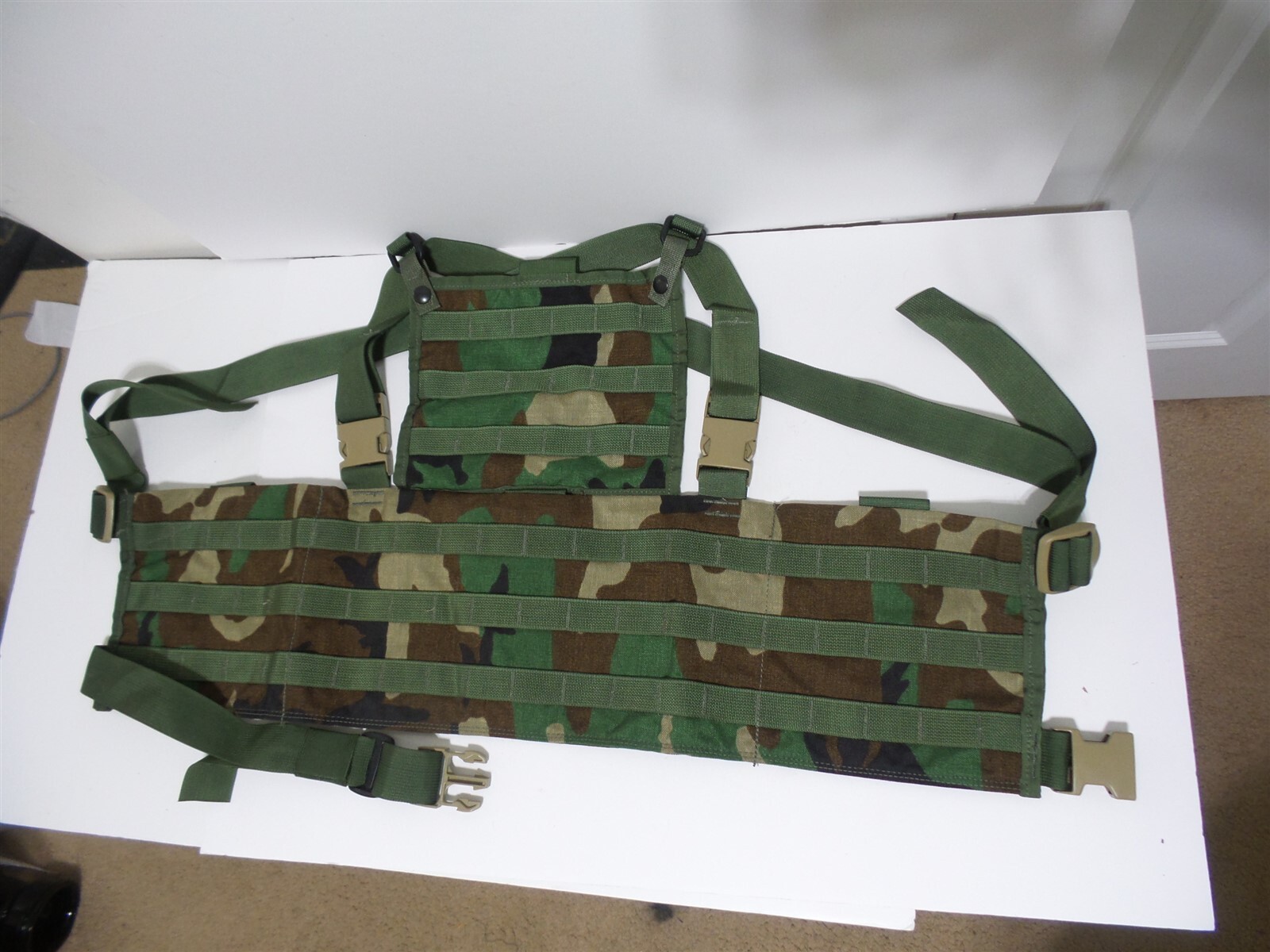 NEW RANGER ASSAULT CARRYING KIT ARMY WOODLAND BDU TACTICAL PANEL MODULAR RACK eBay