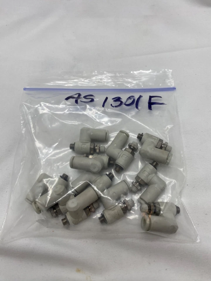 Bulk qty 11 piece lot, SMC push lock, pneumatic flow control AS1301F-NiLM5-03 - Image 4 of 4