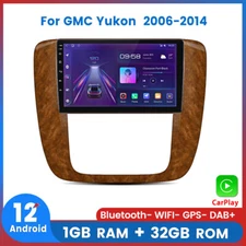 For GMC Yukon Chevy Tahoe Suburban Android 12 Carplay Car Stereo Radio GPS NAVI