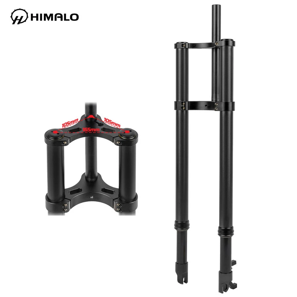 26er Snow Electric Bike Fat Fork Downhill Mountain Spring Oil Suspension Forks - Image 4 of 4