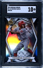 YHOSWAR GARCIA 2022 Bowman Chrome BI-18 Invicta SGC 10 PHILADELPHIA PHILLIES