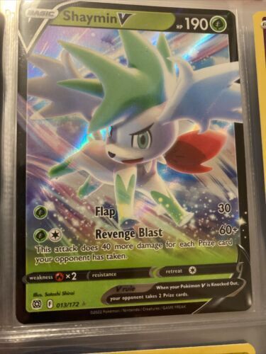 Shaymin V 13-172 SWSH Brilliant Stars Holo Ultra Rare Pokemon Card