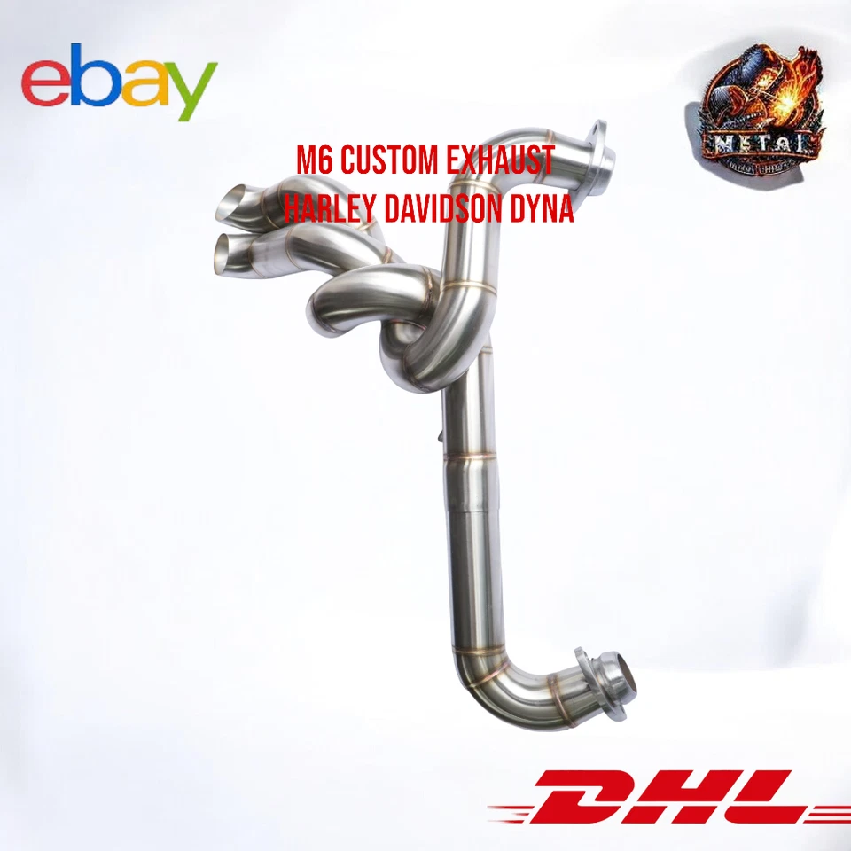 Harley Davidson Dyna FXR FXD Street Bob Sturgis | Escape personalizado 2 em 1 - Imagem 4 de 4