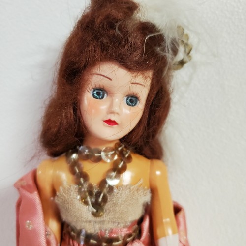 VTG Creepy Doll Ice Skates Open Close Eyes Pink Sequin & Nylon Net 7.5 " - Picture 11 of 11