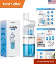 Automatic Mouthwash Dispenser for Bathroom,Bathroom Accessories 19.4 Fl Oz Di...
