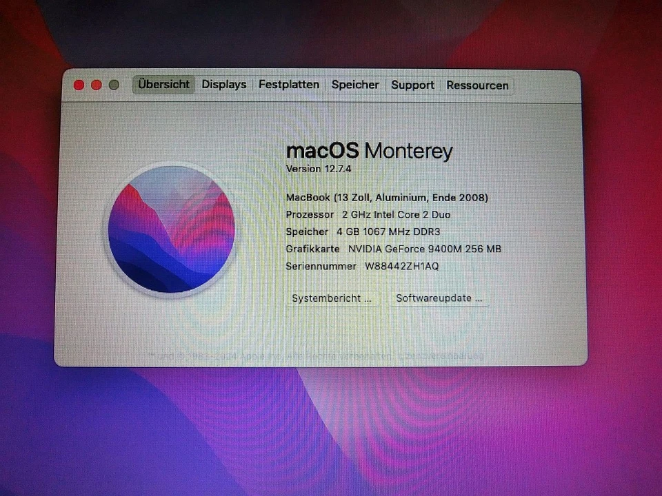 MacBook 5,1 -- A 1278 -- 13,3 Zoll -- Ende 2008 - Bild 3 von 4