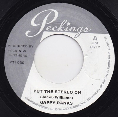 Gappy Ranks / Sparky - Put The Stereo On / Speaker Box (7'') (Very Good Plus (VG+