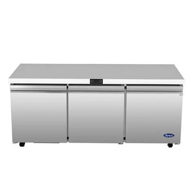 Atosa AUR72SD 72'' Triple Door Undercounter Refrigerator