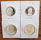 Kennedy Half Dollars -2000, 2003.  Quarters 2009 Guam and Samoa 90% Silver  L12