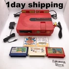 Sharp Twin Famicom Console System Red New Belt AN-500R Japanese Tested