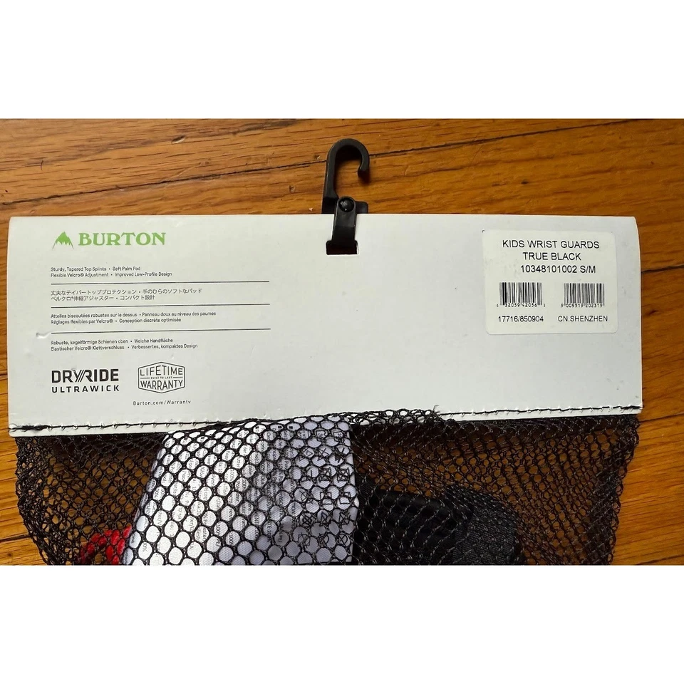 Par de muñequeras Burton Youth Impact negras S M snowboard esquí equipo de protección Foto 3 de 3