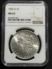 1902 O $1 Morgan Silver Dollar NGC MS63